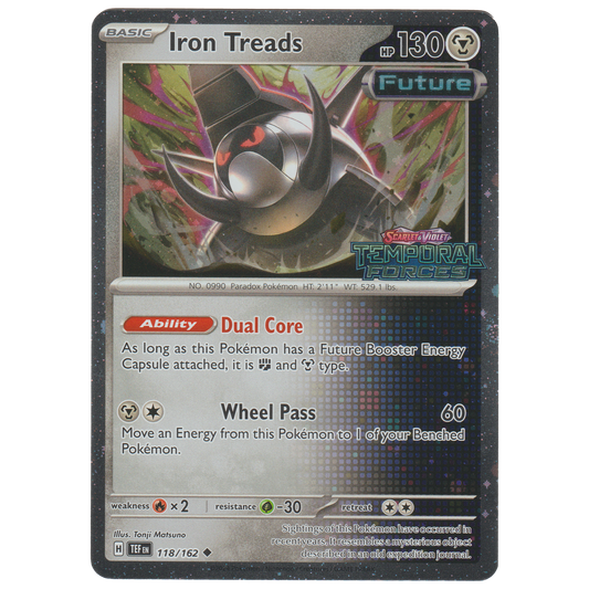 Iron Treads 118/162 (Cosmos Holo Great Tusk ex & Iron Treads ex Premium Collection)