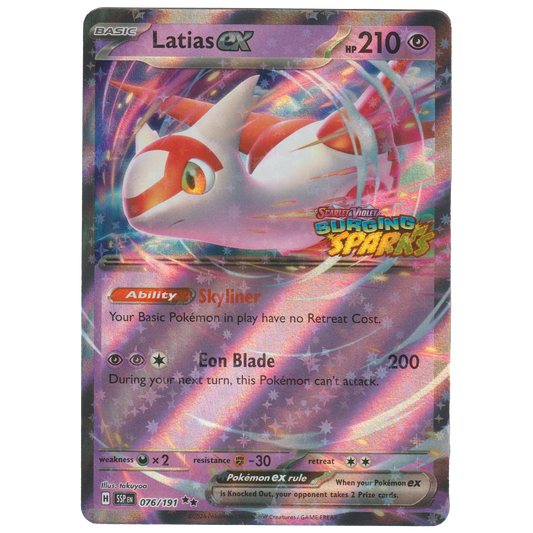 Latias ex 076/191 ("Surging Sparks" Latias ex Special Collection exclusive)