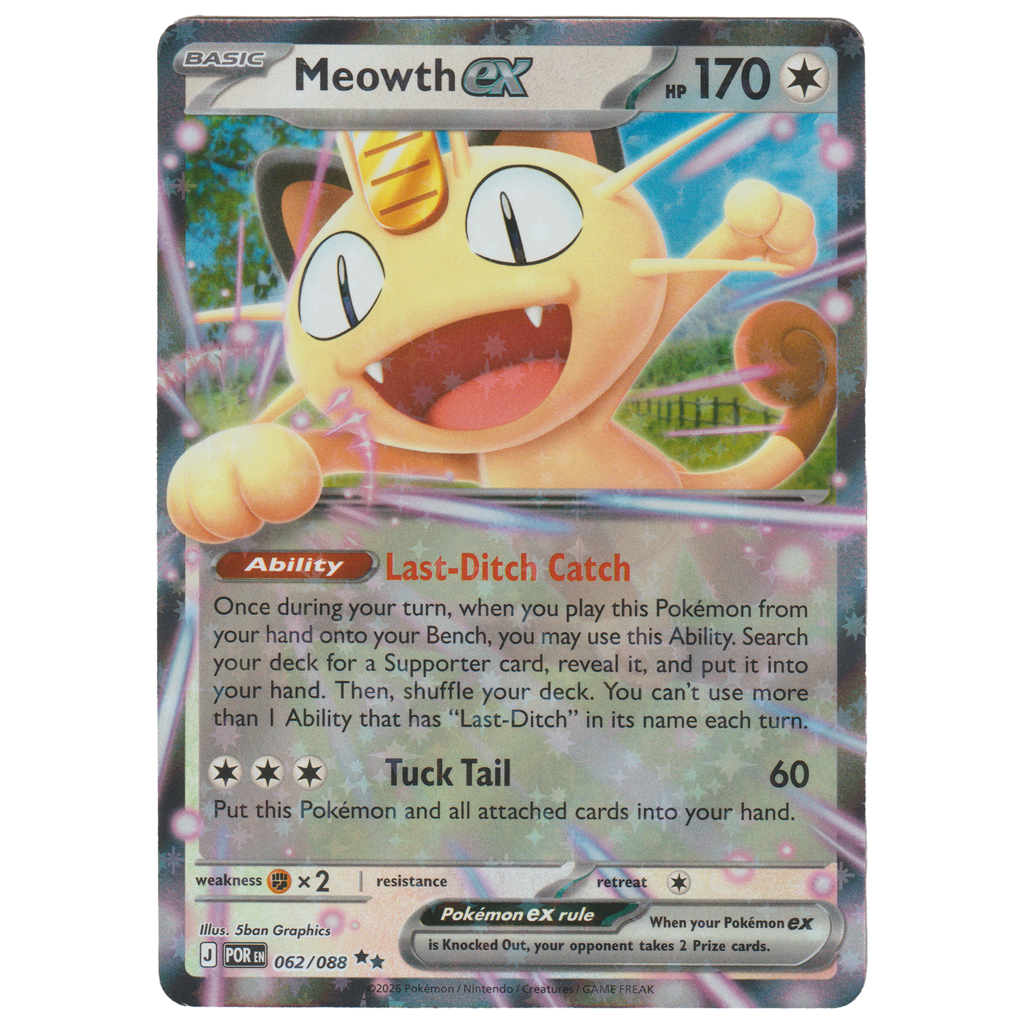 Meowth ex 062/088