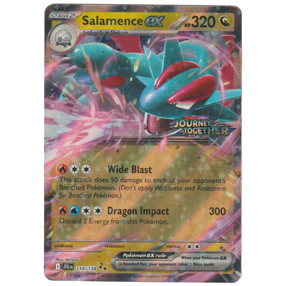 Salamence ex 114/159 ("Journey Together" Salamence ex Reshiram ex Premium Collection)