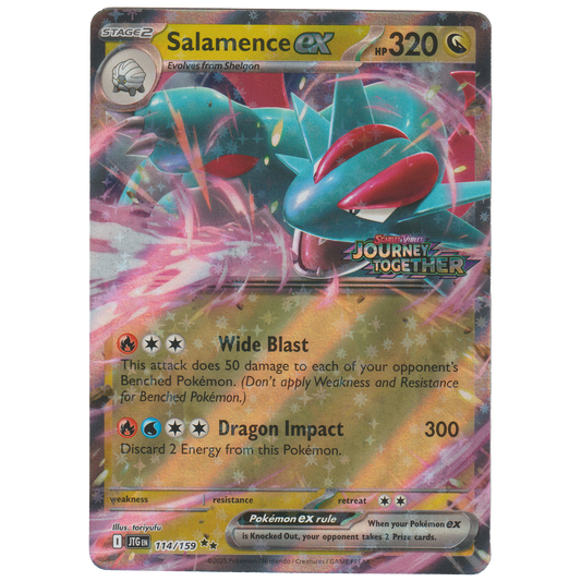 Salamence ex 114/159 ("Journey Together" Salamence ex Reshiram ex Premium Collection)
