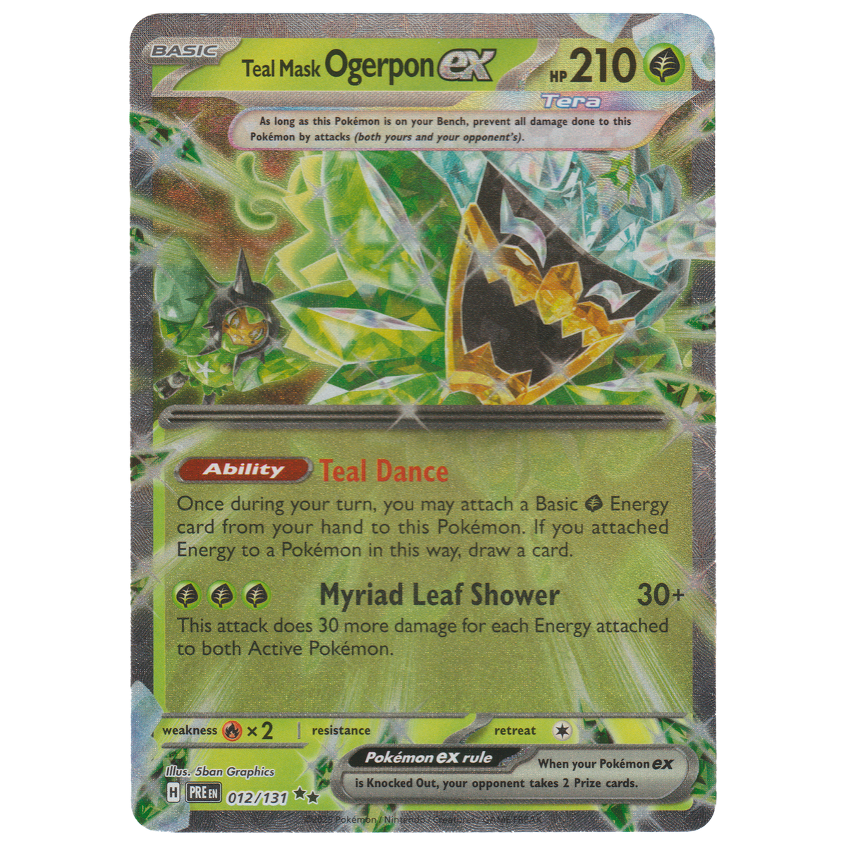 Teal Mask Ogerpon ex 012/131