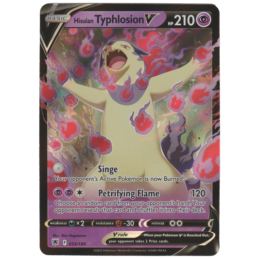 Hisuian Typhlosion V 053/189
