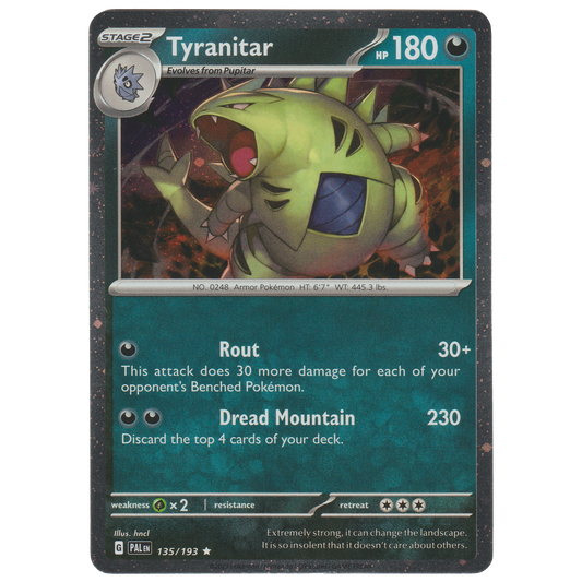 Tyranitar 135/193 (Cosmos Holo Triple Whammy Tins exclusive)